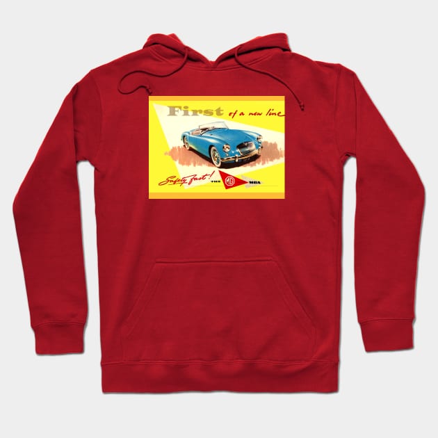 MGA cars England Hoodie by Midcenturydave
